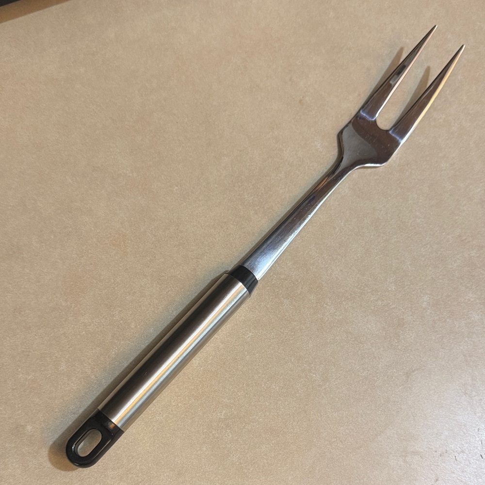 Ultrex Stainless Steel Meat Fork with Black Handle
